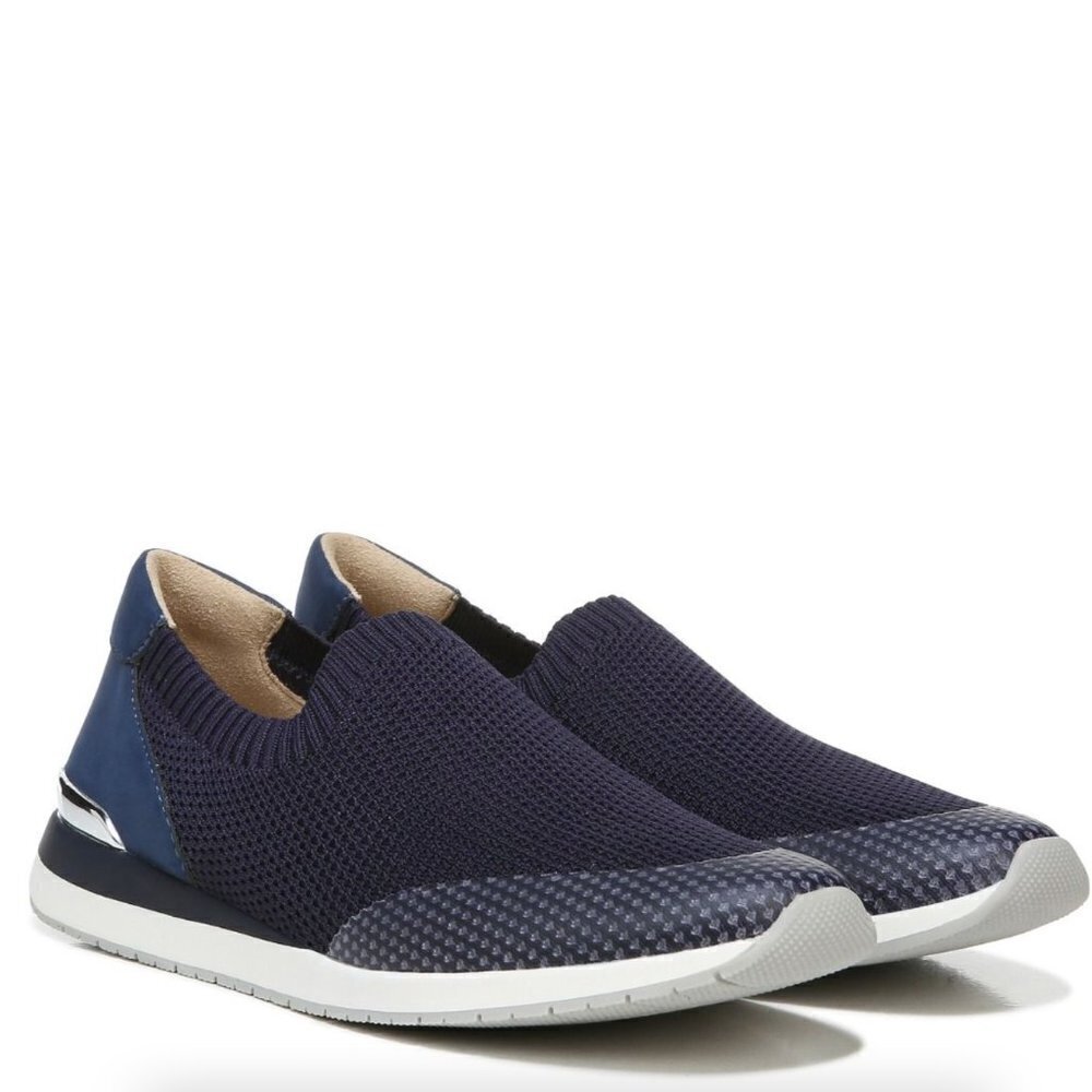Naturalizer Lafayette French Navy Knit Slip-On Sneakers
